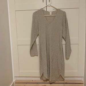 H&M striped long sleeve dress